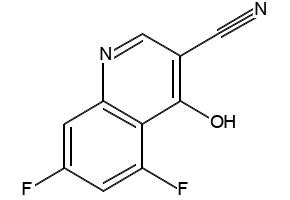5,7-DIFLUORO-4-HYDROXYQUINOLINE-3-CARBONITRILE structure, CAS 541505-11-7