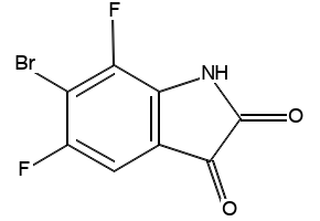 5,7-DIFLUOROINDOLINE-2,3-DIONE structure, CAS 116570-41-3