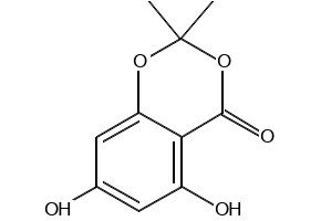 5,7-DIHYDROXY-2,2-DIMETHYL-4H-1,3-BENZODIOXIN-4-ONE structure, CAS 137571-73-4