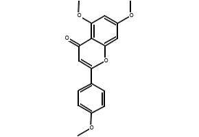 5,7-DIHYDROXY-3,8-DIMETHOXY-2-(4-METHOXYPHENYL)-4H-CHROMEN-4-ONE structure, CAS 1570-09-8