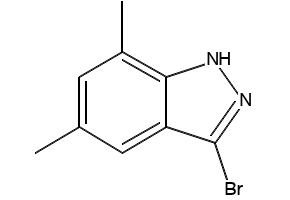 5,7-DIMETHYL-1H-INDAZOLE structure, CAS 43067-41-0