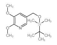 5-(((TERT-BUTYLDIMETHYLSILYL)OXY)METHYL)-2,3-DIMETHOXYPYRIDINE structure, CAS 1171919-74-6