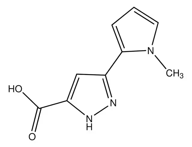 5-((1H-PYRAZOL-1-YL)METHYL)FURAN-2-CARBOXYLIC ACID structure, CAS 386736-99-8