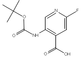 5-((TERT-BUTOXYCARBONYL)AMINO)-2-FLUOROISONICOTINIC ACID structure, CAS 171178-42-0
