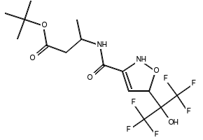 5-(1,1,1,3,3,3-HEXAFLUORO-2-HYDROXYPROPAN-2-YL)-4,5-DIHYDROISOXAZOLE-3-CARBOXYLIC ACID structure, CAS 444342-51-2