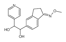 5-(1,2-DIHYDROXY-2-(PYRIDIN-4-YL)ETHYL)-2,3-DIHYDRO-1H-INDEN-1-ONE O-METHYL OXIME structure, CAS 405554-64-5