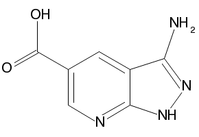 5-(1H-PYRAZOLO[3,4-B]PYRIDIN-3-YL)-1H-PYRROLE-3-CARBOXYLIC ACID structure, CAS 658695-85-3