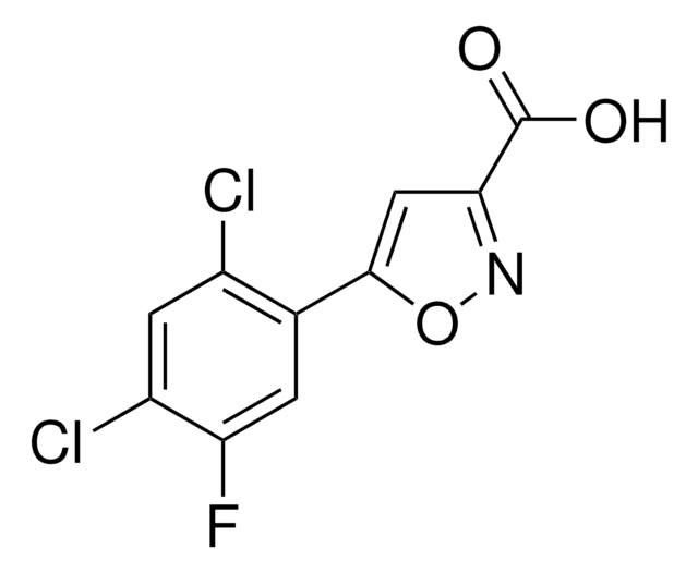 5-(2,4-DICHLORO-5-FLUOROPHENYL)ISOXAZOLE-3-CARBOXYLIC ACID structure, CAS 763109-73-5