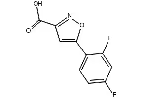 5-(2,4-DIFLUOROPHENYL)ISOXAZOLE-3-CARBOXYLIC ACID structure, CAS 1083224-23-0