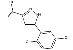 5-(2,5-DICHLOROPHENYL)-1H-PYRAZOLE-3-CARBOXYLIC ACID structure, CAS 1038549-20-0