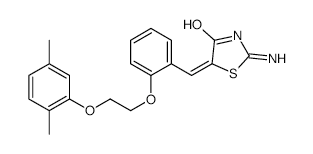 5-(2-(2-(2,5-DIMETHYLPHENOXY)ETHOXY)BENZYLIDENE)-2-IMINOTHIAZOLIDIN-4-ONE structure, CAS 426247-05-4