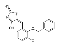 5-(2-(BENZYLOXY)-3-METHOXYBENZYLIDENE)-2-IMINOTHIAZOLIDIN-4-ONE structure, CAS 312501-97-6