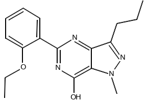 5-(2-ETHOXYPHENYL)-1-METHYL-3-PROPYL-1H-PYRAZOLO[4,3-D]PYRIMIDIN-7(6H)-ONE structure, CAS 139756-21-1