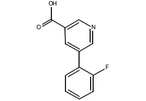 5-(2-FLUOROPHENYL)NICOTINIC ACID structure, CAS 705961-96-2