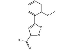 5-(2-METHOXYPHENYL)ISOXAZOLE-3-CARBOXYLIC ACID structure, CAS 668971-16-2