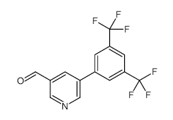 5-(3,5-BIS(TRIFLUOROMETHYL)PHENYL)NICOTINALDEHYDE structure, CAS 887973-75-3