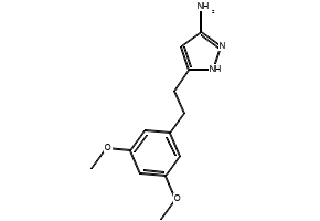 5-(3,5-DIMETHOXYPHENETHYL)-1H-PYRAZOL-3-AMINE structure, CAS 1000895-53-3