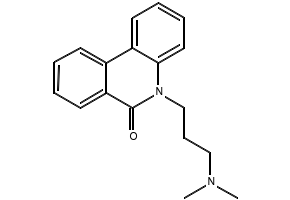 5-(3-(DIMETHYLAMINO)PROPYL)PHENANTHRIDIN-6(5H)-ONE structure, CAS 17692-37-4