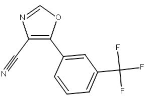 5-(3-(TRIFLUOROMETHYL)PHENYL)OXAZOLE structure, CAS 175205-48-8