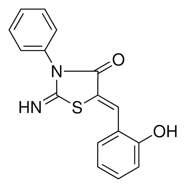 5-(3-CHLORO-4-HYDROXY-5-METHOXYBENZYLIDENE)-2-((2-METHOXYPHENYL)IMINO)THIAZOLIDIN-4-ONE structure, CAS 486995-01-1