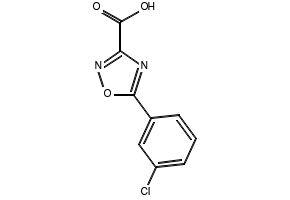 5-(3-CHLOROPHENYL)-1,2,4-OXADIAZOLE-3-CARBOXYLIC ACID structure, CAS 1260774-15-9