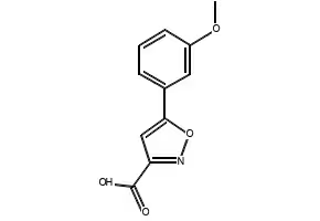 5-(3-METHOXYPHENYL)ISOXAZOLE-3-CARBOXYLIC ACID structure, CAS 668971-56-0