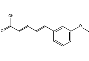 5-(3-METHOXYPHENYL)PENTA-2,4-DIENOIC ACID structure, CAS 6500-63-6