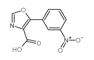 5-(3-NITROPHENYL)OXAZOLE-4-CARBOXYLIC ACID structure, CAS 951885-28-2