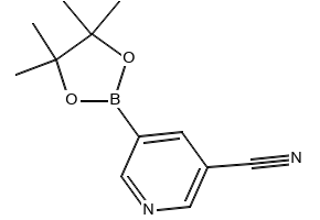 5-(4,4,5,5-TETRAMETHYL-1,3,2-DIOXABOROLAN-2-YL)NICOTINONITRILE structure, CAS 402718-29-0
