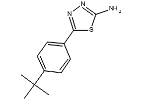 5-(4-(TERT-BUTYL)PHENYL)-1,3,4-THIADIAZOL-2-AMINE structure, CAS 100987-04-0