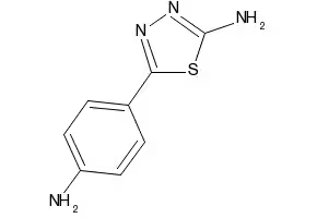 5-(4-AMINOPHENYL)-1,3,4-THIADIAZOL-2-AMINE structure, CAS 51659-90-6