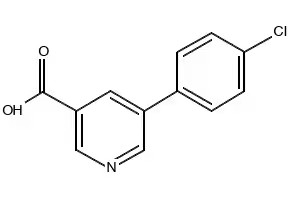 5-(4-BROMOPHENYL)NICOTINIC ACID structure, CAS 887973-36-6