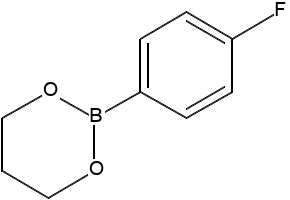 5-(4-FLUOROPHENYL)-1,3,2-DIOXABORINANE structure, CAS 173341-99-6