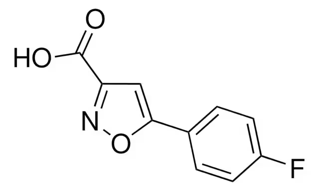 5-(4-FLUOROPHENYL)ISOXAZOLE-3-CARBOXYLIC ACID structure, CAS 33282-24-5