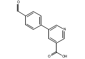 5-(4-FORMYLPHENYL)NICOTINIC ACID structure, CAS 566198-28-5
