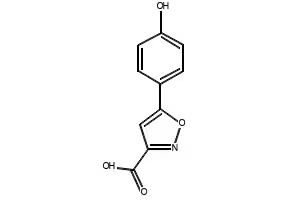 5-(4-HYDROXYPHENYL)ISOXAZOLE-3-CARBOXYLIC ACID structure, CAS 33282-15-4