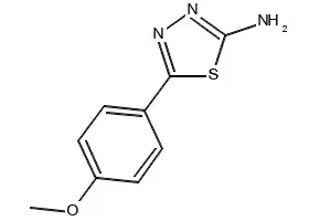 5-(4-METHOXYPHENYL)-1,3,4-THIADIAZOL-2-AMINE structure, CAS 1014-25-1