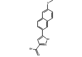 5-(6-METHOXYNAPHTHALEN-2-YL)-1H-PYRAZOLE-3-CARBOXYLIC ACID structure, CAS 1257877-12-5