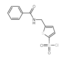 5-(BENZAMIDOMETHYL)THIOPHENE-2-SULFONYLCHLORIDE structure, CAS 138872-44-3