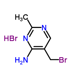 5-(BROMOMETHYL)-2-METHYLPYRIMIDIN-4-AMINE HYDROBROMIDE structure, CAS 2908-71-6