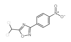 5-(DICHLOROMETHYL)-3-(4-NITROPHENYL)-1,2,4-OXADIAZOLE structure, CAS 905107-65-5
