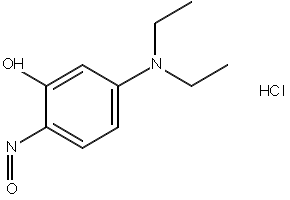 5-(DIETHYLAMINO)-2-NITROSOPHENOL HYDROCHLORIDE structure, CAS 25953-06-4