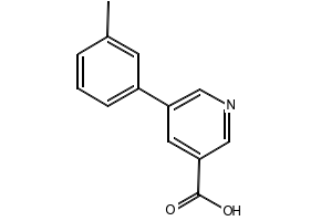 5-(M-TOLYL)NICOTINIC ACID structure, CAS 887973-34-4