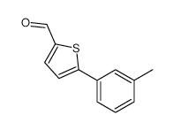 5-(M-TOLYL)THIOPHENE-2-CARBALDEHYDE structure, CAS 38401-69-3