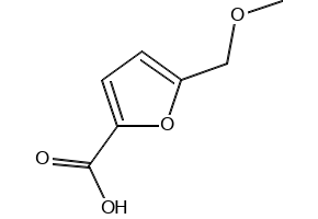 5-(METHOXYMETHYL)FURAN-2-CARBOXYLIC ACID structure, CAS 1917-60-8