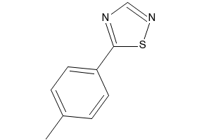 5-(P-TOLYL)-1,2,4-THIADIAZOLE structure, CAS 175205-59-1