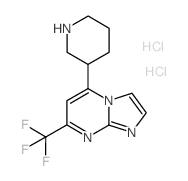 5-(PIPERIDIN-3-YL)-7-(TRIFLUOROMETHYL)IMIDAZO[1,2-A]PYRIMIDINE DIHYDROCHLORIDE structure, CAS 1185299-45-9