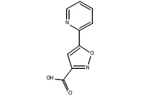 5-(PYRIDIN-2-YL)ISOXAZOLE-3-CARBOXYLIC ACID structure, CAS 893638-37-4