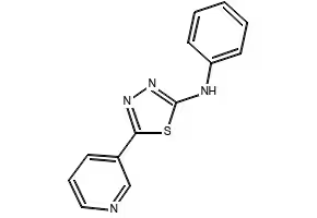 5-(PYRIDIN-3-YL)-6H-1,3,4-THIADIAZIN-2-AMINE structure, CAS 139420-62-5