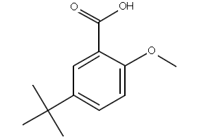 5-(TERT-BUTYL)-2-METHOXYBENZOIC ACID structure, CAS 73469-54-2